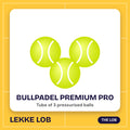 Bullpadel Premium Pro balls, tube of 3
