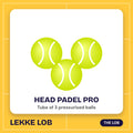 Head Padel Pro balls, tube of 3
