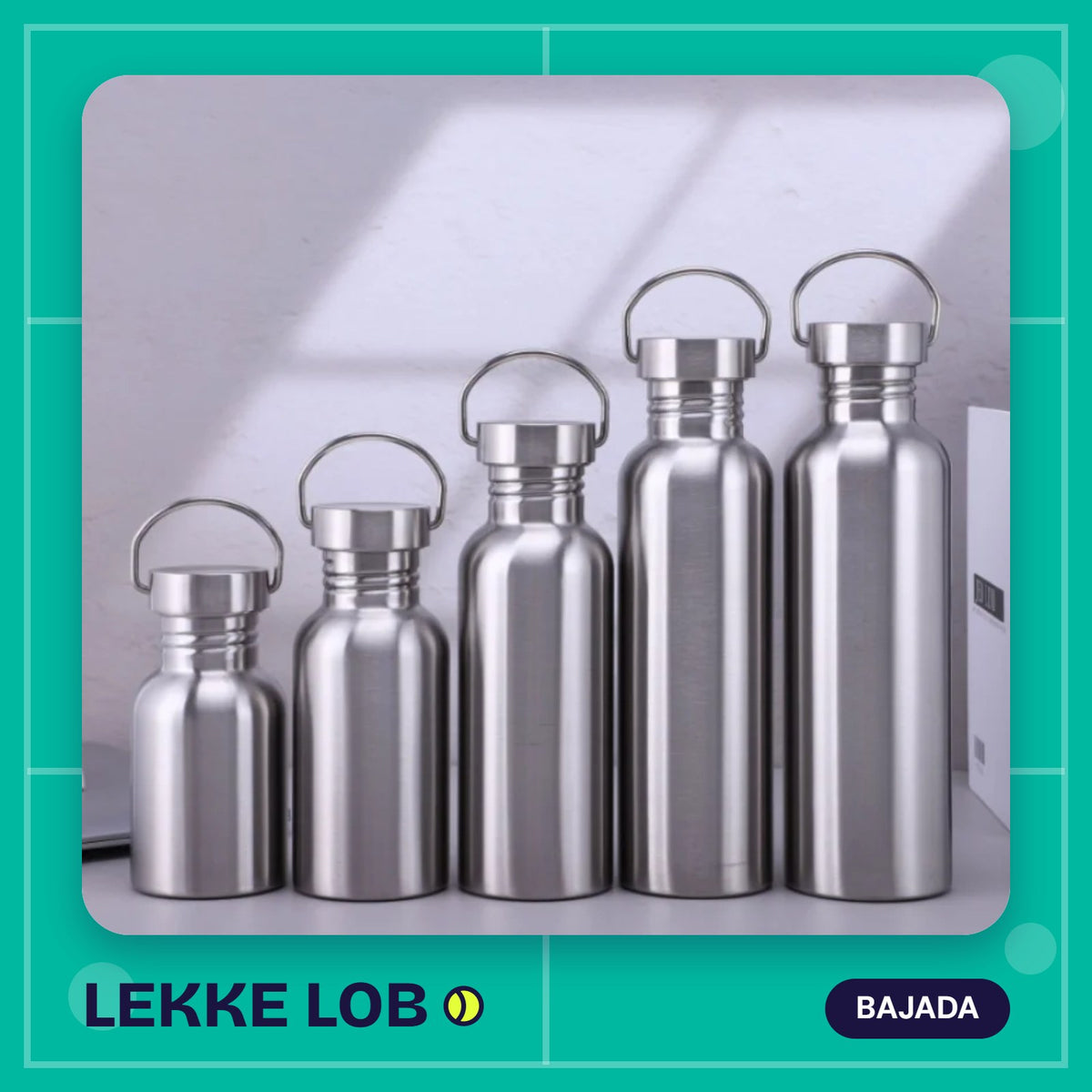 Stainless steel sports bottle