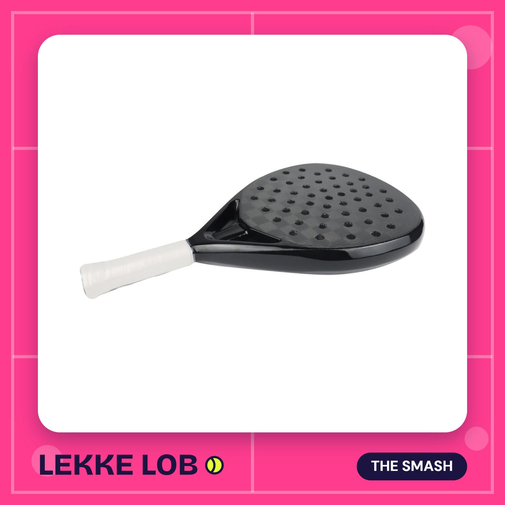 Lekke Lob Carbon Pro Padel Racket, black