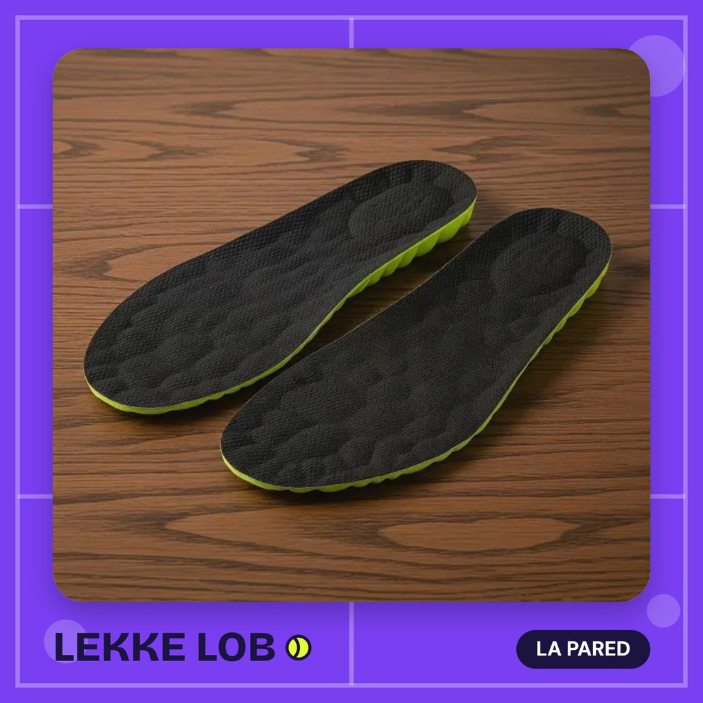 Cushioned sports insoles