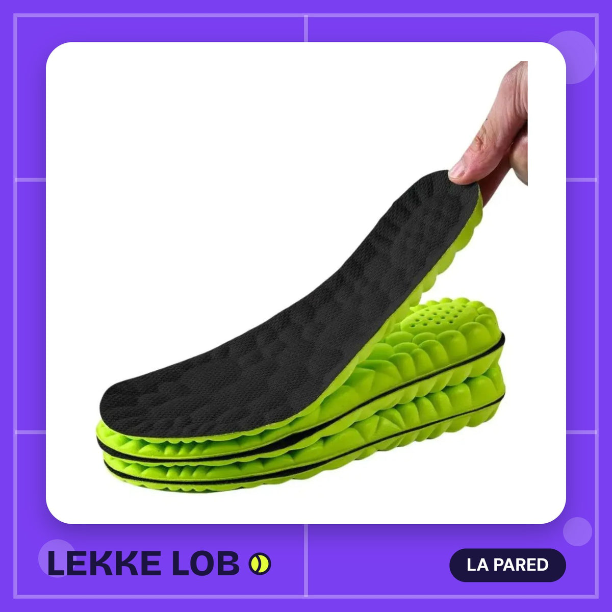 Cushioned sports insoles