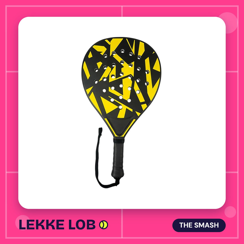 Lekke Lob Lite Padel Racket, yellow and black